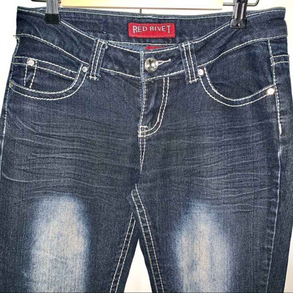 🖤 Red Rivet Trinity Jeans - Picture 2 of 8